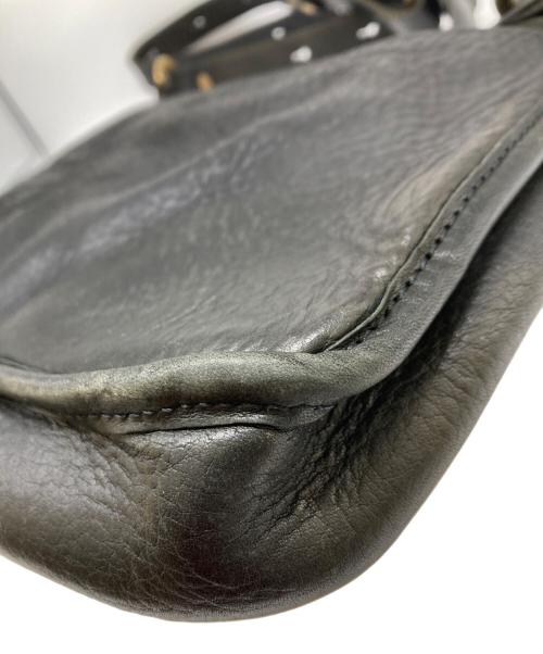 SLOW&CO（スロウアンドコー）SLOW&CO (スロウアンドコー) レザーフラップショルダーバッグ ブラック サイズ:-の古着・服飾アイテム