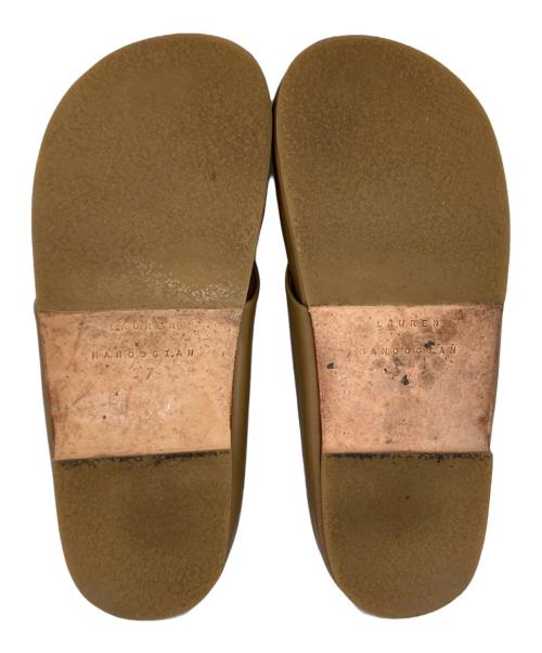 Lauren Manoogian（ローレン マヌージアン）Lauren Manoogian (ローレン マヌージアン) レザーサンダル ブラウン サイズ:37の古着・服飾アイテム