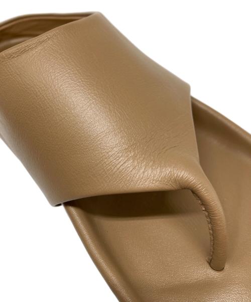 Lauren Manoogian（ローレン マヌージアン）Lauren Manoogian (ローレン マヌージアン) レザーサンダル ブラウン サイズ:37の古着・服飾アイテム