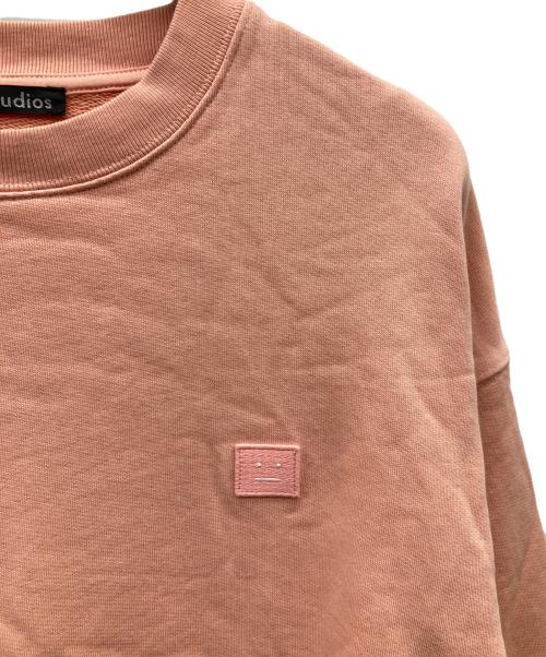 Acne studios（アクネ ストゥディオズ）Acne studios (アクネ ストゥディオズ) FACE SWEAT ピンク サイズ:Sの古着・服飾アイテム