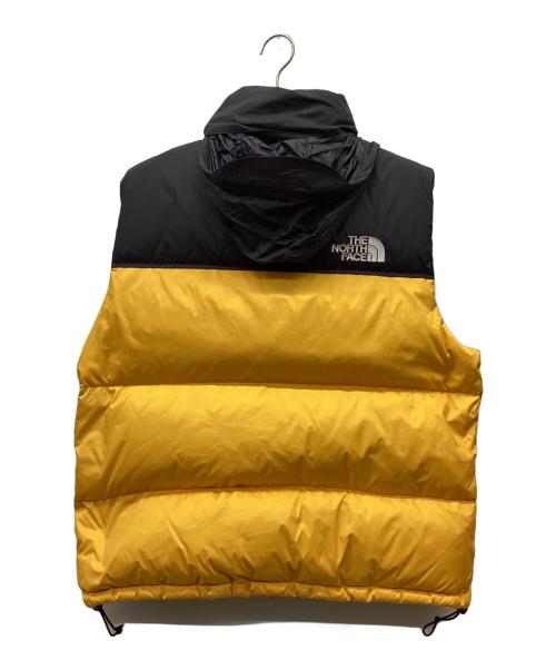THE NORTH FACE（ザ ノース フェイス）THE NORTH FACE (ザ ノース フェイス) RETRO NUPTSE VEST ブラック×イエロー サイズ:Lの古着・服飾アイテム