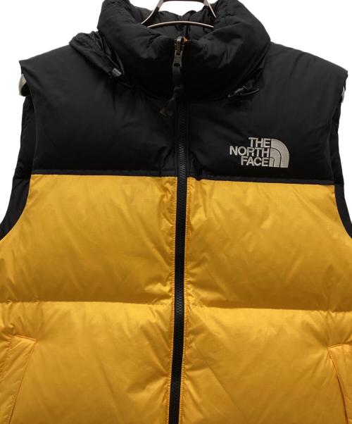 THE NORTH FACE（ザ ノース フェイス）THE NORTH FACE (ザ ノース フェイス) RETRO NUPTSE VEST ブラック×イエロー サイズ:Lの古着・服飾アイテム
