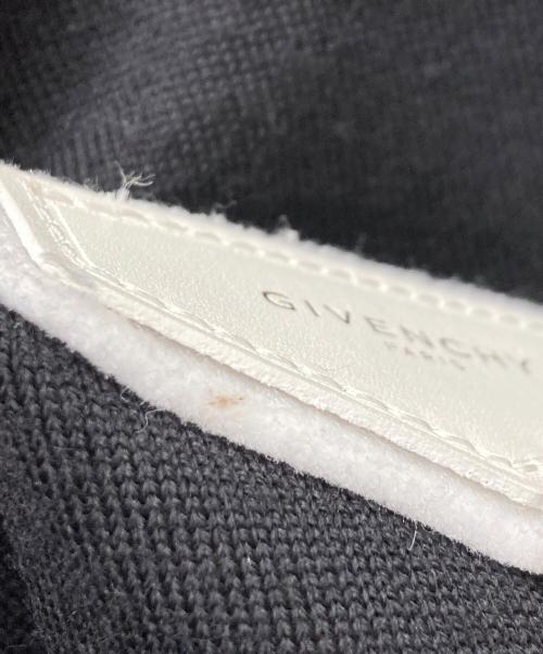 GIVENCHY（ジバンシィ）GIVENCHY (ジバンシィ) レザーパッチウールニット ブラック サイズ:Mの古着・服飾アイテム