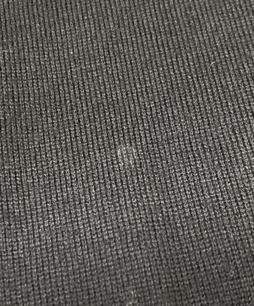 GIVENCHY（ジバンシィ）GIVENCHY (ジバンシィ) レザーパッチウールニット ブラック サイズ:Mの古着・服飾アイテム