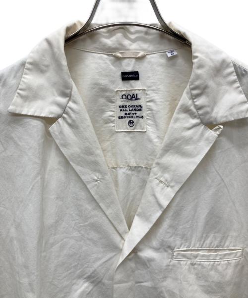 nanamica（ナナミカ）nanamica (ナナミカ) Open Collar Wind H/S Shirt アイボリー サイズ:Mの古着・服飾アイテム