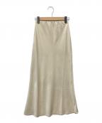 dium.ディム）の古着「satin straight flare skirt」｜アイボリー
