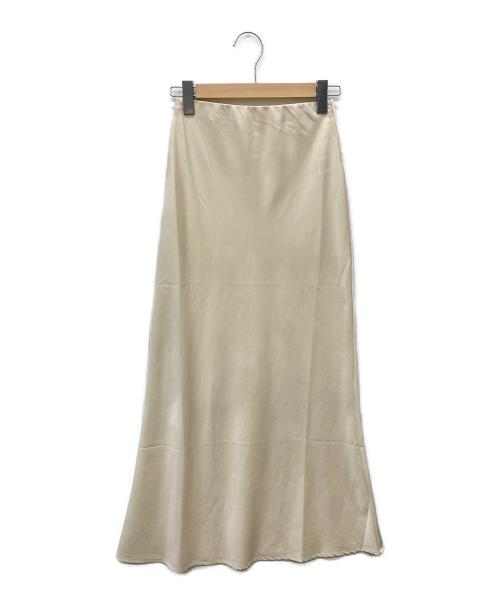 dium.（ディム）dium. (ディム) satin straight flare skirt アイボリー サイズ:SIZE 1の古着・服飾アイテム