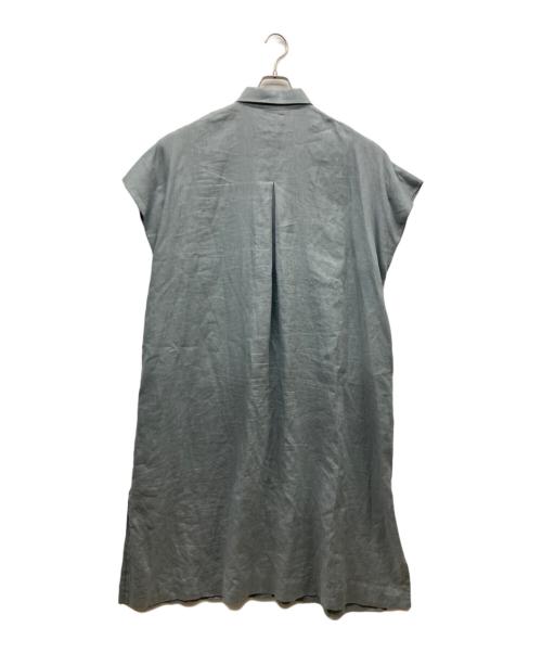 S.ESSENTIALS（エス エッセンシャルズ）S.ESSENTIALS (エス エッセンシャルズ) カラーリネンシャツワンピース グレー サイズ:38の古着・服飾アイテム