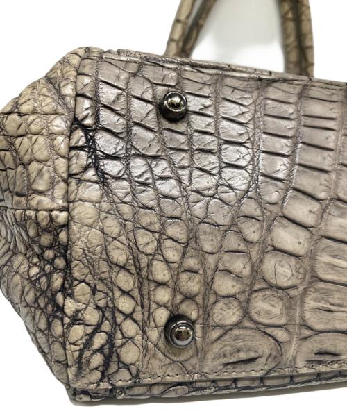 Maam ELEGANCE（マームエレガンス）Maam ELEGANCE (マームエレガンス) クロコダイルレザートートバッグ カーキ サイズ:-の古着・服飾アイテム