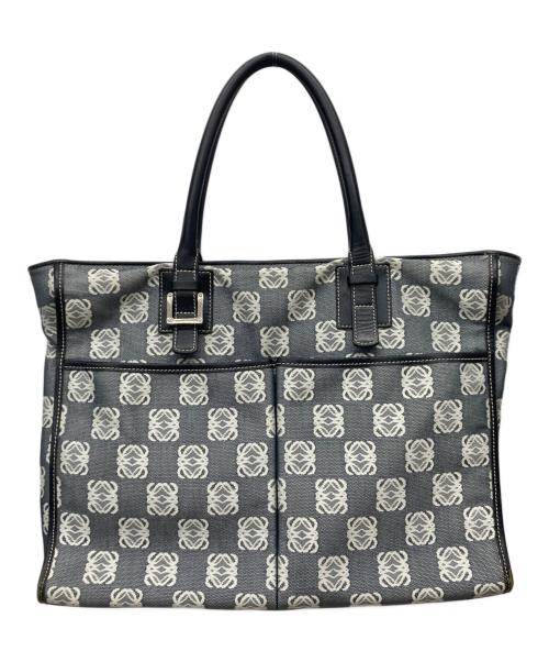 LOEWE（ロエベ）LOEWE (ロエベ) アナグラム ブリーフトート ネイビー サイズ:-の古着・服飾アイテム