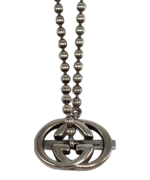 GUCCI（グッチ）GUCCI (グッチ) GGインターロッキングボールチェーンネックレス シルバーの古着・服飾アイテム