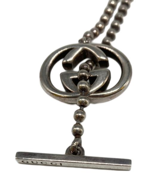 GUCCI（グッチ）GUCCI (グッチ) GGインターロッキングボールチェーンネックレス シルバーの古着・服飾アイテム