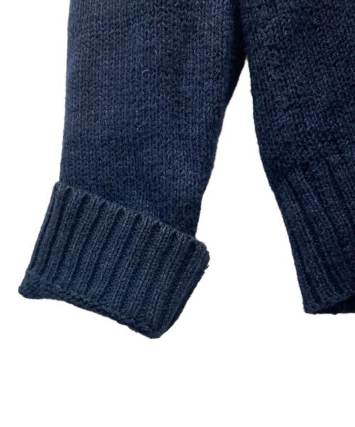 POLO RALPH LAUREN（ポロ・ラルフローレン）POLO RALPH LAUREN (ポロ・ラルフローレン) リネン混ポロベアニット ネイビー サイズ:SIZE Mの古着・服飾アイテム