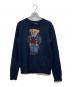 POLO RALPH LAUREN（ポロ・ラルフローレン）の古着「リネン混ポロベアニット」｜ネイビー