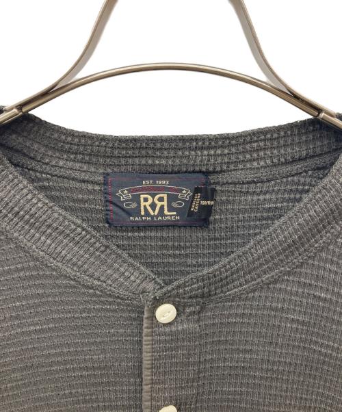 RRL（ダブルアールエル）RRL (ダブルアールエル) ヘンリーネックサーマルカットソー グレー サイズ:Lの古着・服飾アイテム