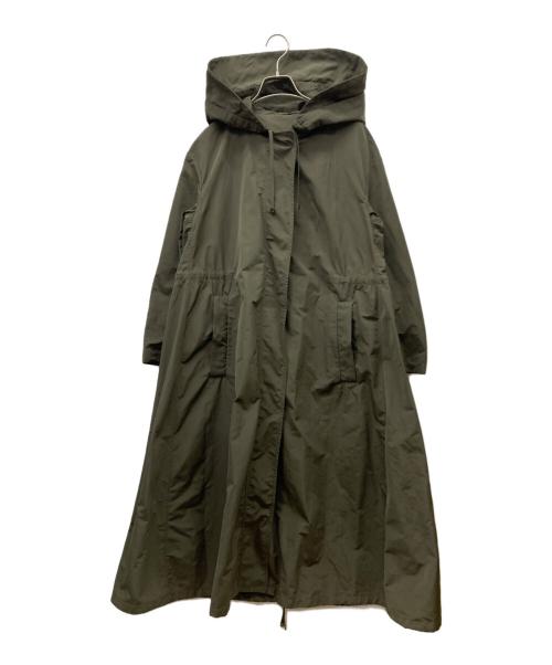 'S Max Mara（エスマックスマーラ）'S Max Mara (エスマックスマーラ) Aライン タフタ モッズコート オリーブ サイズ:38の古着・服飾アイテム