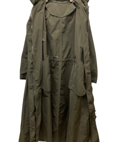 'S Max Mara（エスマックスマーラ）'S Max Mara (エスマックスマーラ) Aライン タフタ モッズコート オリーブ サイズ:38の古着・服飾アイテム