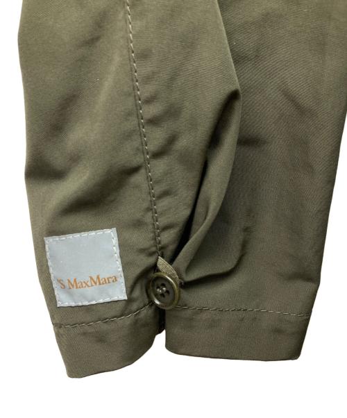 'S Max Mara（エスマックスマーラ）'S Max Mara (エスマックスマーラ) Aライン タフタ モッズコート オリーブ サイズ:38の古着・服飾アイテム