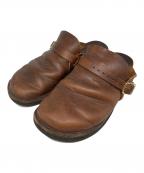 FERNAND LEATHERフェルナンド レザー）の古着「CLOG レザーサンダル」｜ブラウン