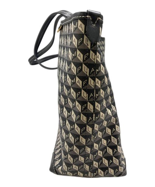 ANYA HINDMARCH（アニヤ・ハインドマーチ）ANYA HINDMARCH (アニヤ・ハインドマーチ) IM PLASTIC Z TOTE グレー×アイボリー サイズ:-の古着・服飾アイテム