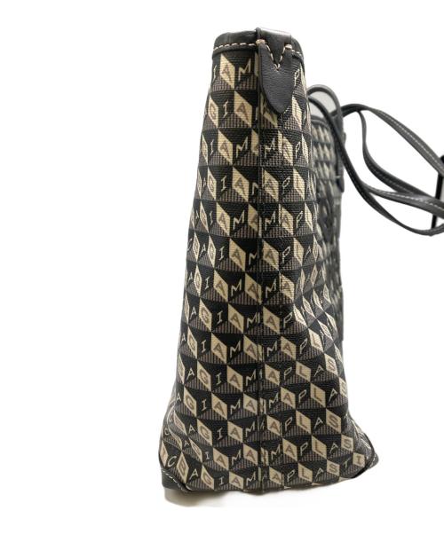 ANYA HINDMARCH（アニヤ・ハインドマーチ）ANYA HINDMARCH (アニヤ・ハインドマーチ) IM PLASTIC Z TOTE グレー×アイボリー サイズ:-の古着・服飾アイテム