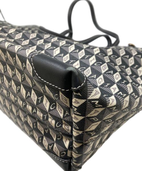 ANYA HINDMARCH（アニヤ・ハインドマーチ）ANYA HINDMARCH (アニヤ・ハインドマーチ) IM PLASTIC Z TOTE グレー×アイボリー サイズ:-の古着・服飾アイテム