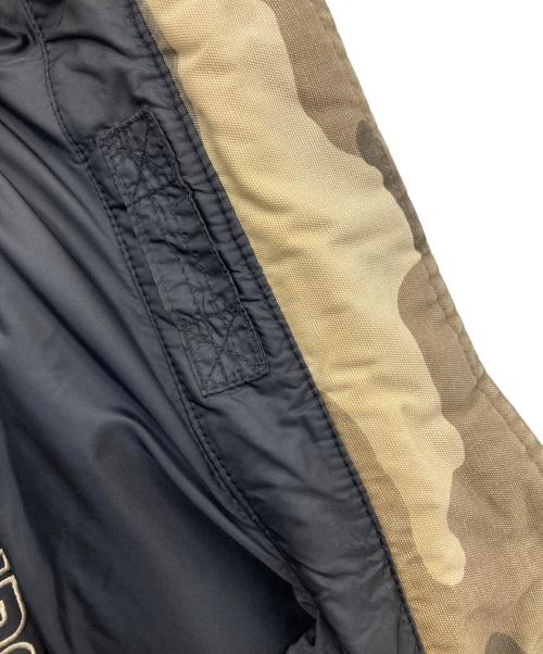 HARLEY-DAVIDSON（ハーレーダビッドソン）HARLEY-DAVIDSON (ハーレーダビッドソン) カモ柄リバーシブルジャケット カーキ×ブラック サイズ:Mの古着・服飾アイテム