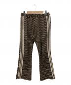 SASQUATCHfabrix.サスクワッチファブリックス）の古着「BOOT CUT RETRO TRACK PANTS」｜ブラウン