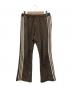 SASQUATCHfabrix.（サスクワッチファブリックス）の古着「BOOT CUT RETRO TRACK PANTS」｜ブラウン
