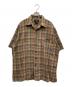 RRL（ダブルアールエル）の古着「オープンカラーチェックシャツ」｜ブラウン×カーキ