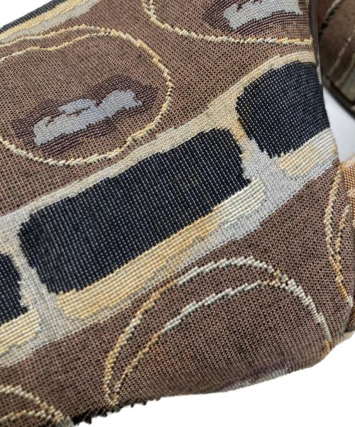 UNDERCOVER（アンダーカバー）UNDERCOVER (アンダーカバー) 00AW 総柄サイドジップブーツ ブラウン サイズ:Mの古着・服飾アイテム