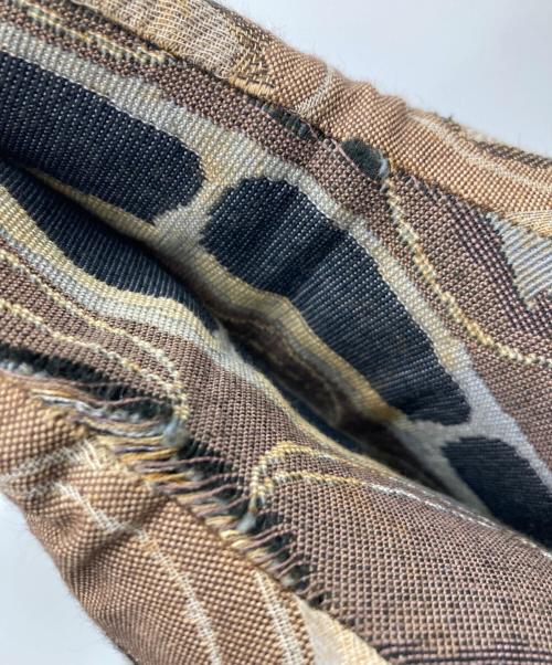 UNDERCOVER（アンダーカバー）UNDERCOVER (アンダーカバー) 00AW 総柄サイドジップブーツ ブラウン サイズ:Mの古着・服飾アイテム