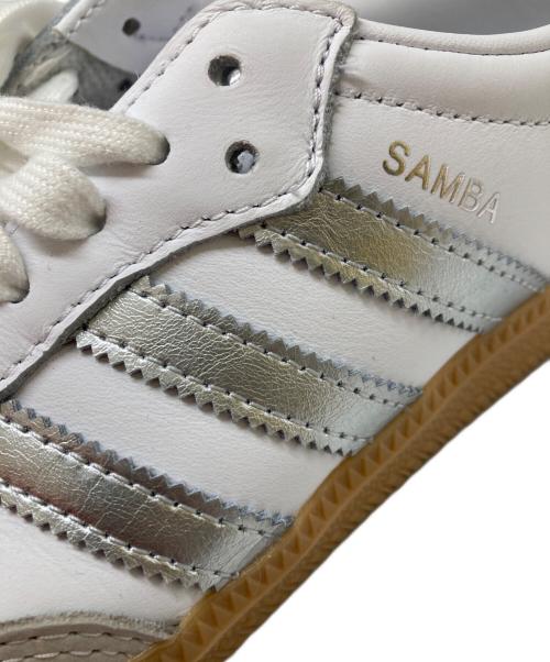 adidas（アディダス）adidas (アディダス) SAMBA OG ホワイト×シルバー サイズ:23の古着・服飾アイテム