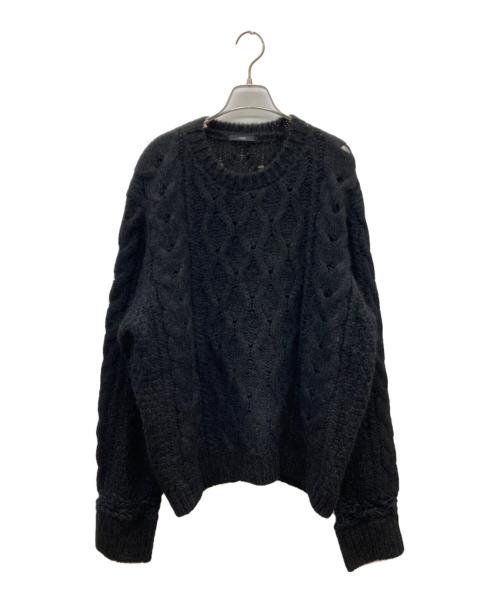KAKAN（カカン）KAKAN (カカン) 25FW モヘアブレンドニット ブラック サイズ:FREEの古着・服飾アイテム
