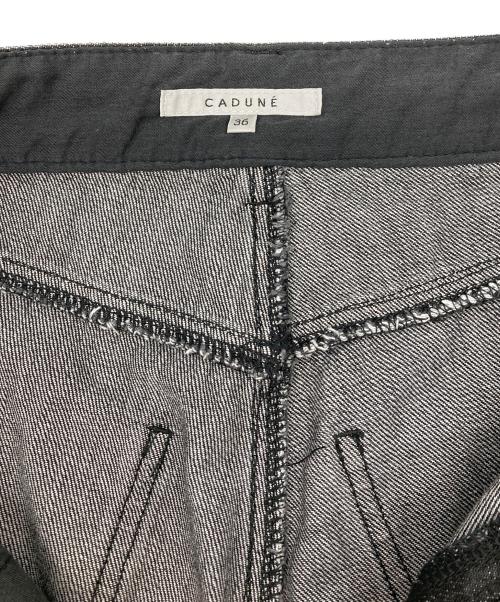 CADUNE（カデュネ）CADUNE (カデュネ) カーヴィーデニム ブラック サイズ:36の古着・服飾アイテム