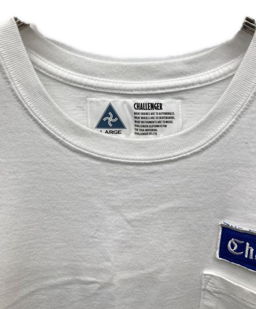 CHALLENGER（チャレンジャー）CHALLENGER (チャレンジャー) LOGO PATCH TEE ホワイト サイズ:Lの古着・服飾アイテム