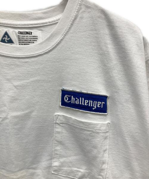 CHALLENGER（チャレンジャー）CHALLENGER (チャレンジャー) LOGO PATCH TEE ホワイト サイズ:Lの古着・服飾アイテム