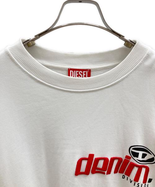 DIESEL（ディーゼル）DIESEL (ディーゼル) S-GINN-L7 スウェット ホワイト サイズ:Lの古着・服飾アイテム