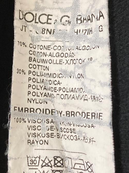 DOLCE & GABBANA（ドルチェ＆ガッバーナ）DOLCE & GABBANA (ドルチェ＆ガッバーナ) 刺繍ロゴTee ブラック サイズ:44の古着・服飾アイテム