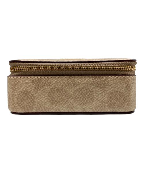 COACH（コーチ）COACH (コーチ) ラージ ジュエリー ボックス・シグネチャー キャンバス ベージュ サイズ:-の古着・服飾アイテム