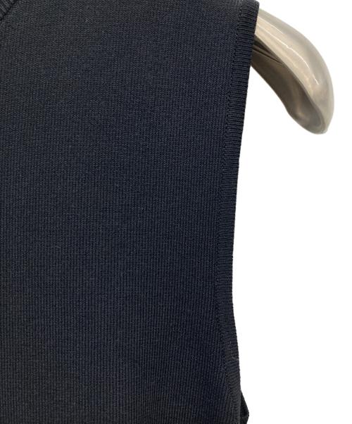 Apuweiser-riche（アプワイザーリッシェ）Apuweiser-riche (アプワイザーリッシェ) サイドリボンチェック柄ドッキングワンピース ブラック×グレー サイズ:1の古着・服飾アイテム