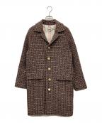 GUCCIグッチ）の古着「スクエアG コート」｜ブラウン