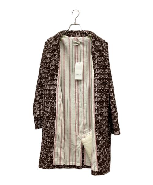 GUCCI（グッチ）GUCCI (グッチ) スクエアG コート ブラウン サイズ:SIZE 12(キッズ規格) 未使用品の古着・服飾アイテム