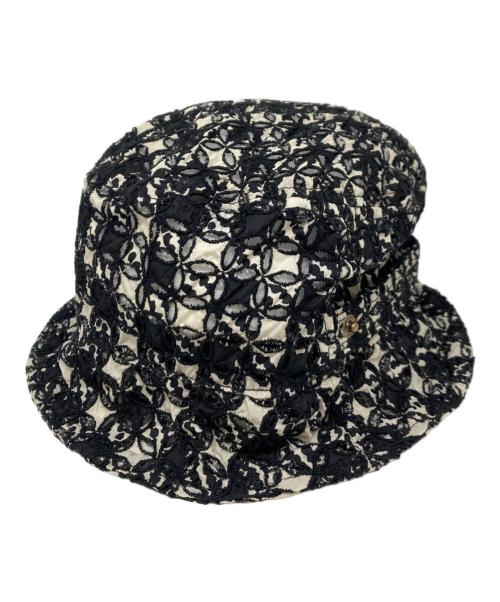 MONCLER（モンクレール）MONCLER (モンクレール) CAPPELLO ナイロンハット ブラック×ホワイト サイズ:Sの古着・服飾アイテム