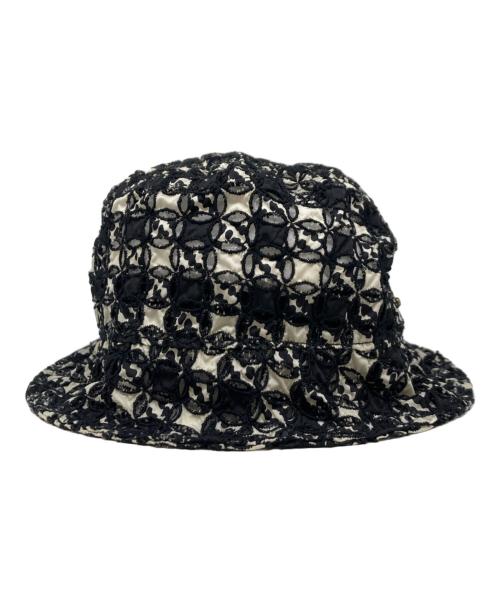 MONCLER（モンクレール）MONCLER (モンクレール) CAPPELLO ナイロンハット ブラック×ホワイト サイズ:Sの古着・服飾アイテム