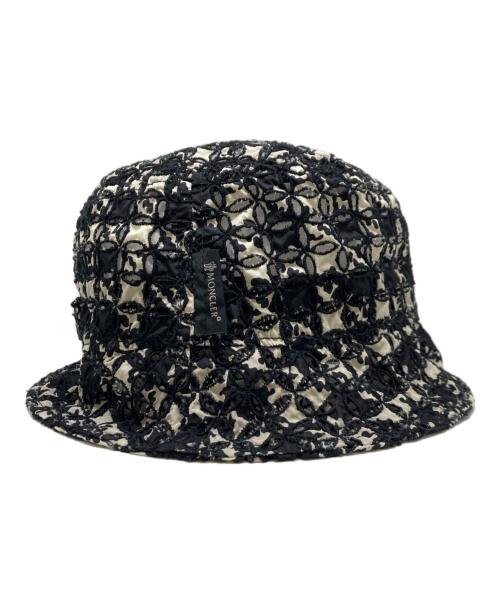 MONCLER（モンクレール）MONCLER (モンクレール) CAPPELLO ナイロンハット ブラック×ホワイト サイズ:Sの古着・服飾アイテム