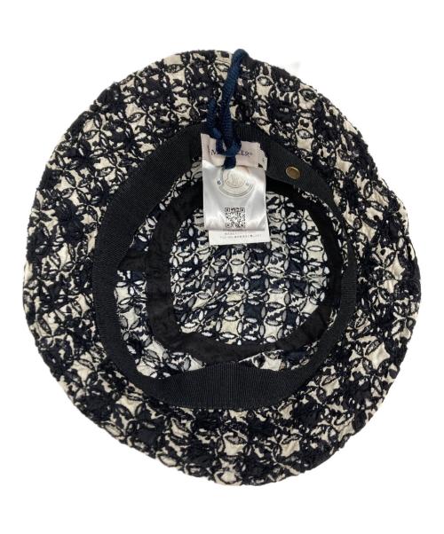 MONCLER（モンクレール）MONCLER (モンクレール) CAPPELLO ナイロンハット ブラック×ホワイト サイズ:Sの古着・服飾アイテム