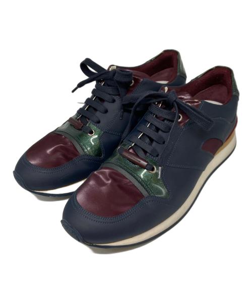 DIOR HOMME（ディオール オム）DIOR HOMME (ディオール オム) 14SS Suede Athletic Sneakers ネイビー×パープル サイズ:41の古着・服飾アイテム