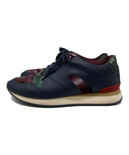 DIOR HOMME（ディオール オム）DIOR HOMME (ディオール オム) 14SS Suede Athletic Sneakers ネイビー×パープル サイズ:41の古着・服飾アイテム