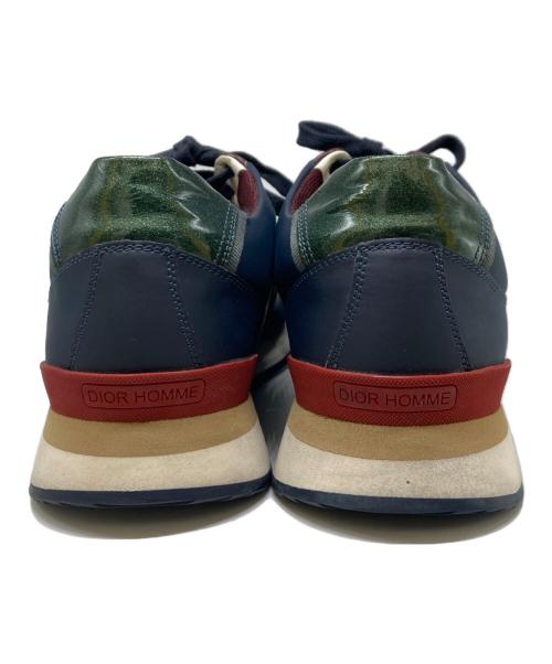 DIOR HOMME（ディオール オム）DIOR HOMME (ディオール オム) 14SS Suede Athletic Sneakers ネイビー×パープル サイズ:41の古着・服飾アイテム